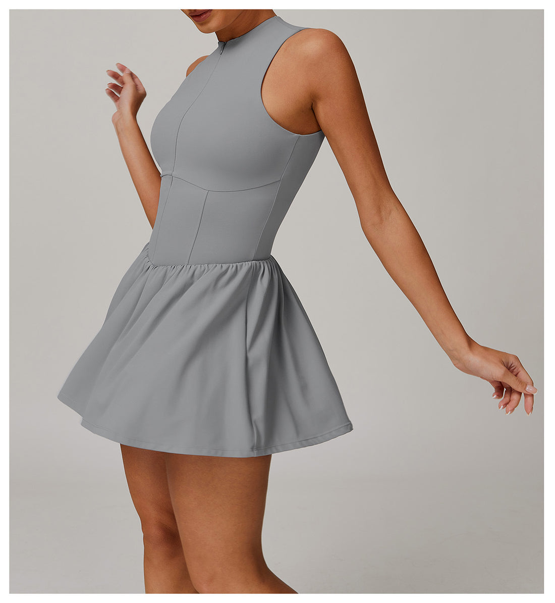 Cloud Sense Fit-and-Flare Tennis Dress