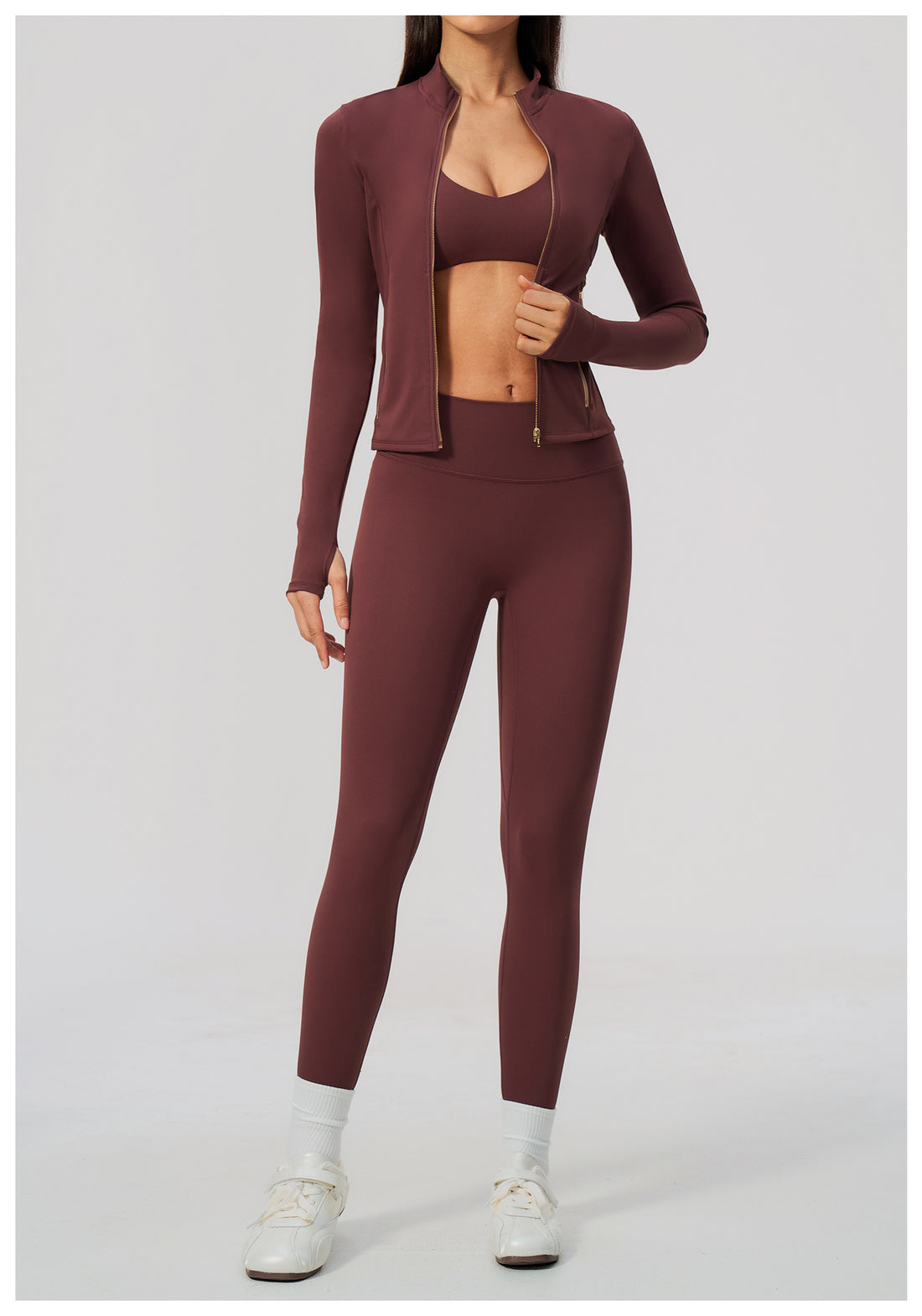 3-Piece Zip Jacket Activewear Set