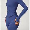 Zip-Up Long Sleeve Crop Yoga Jacket