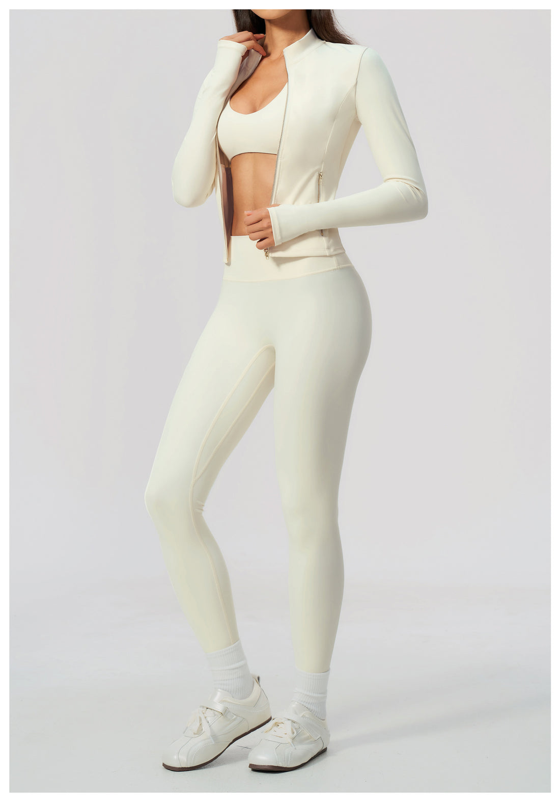 3-Piece Zip Jacket Activewear Set