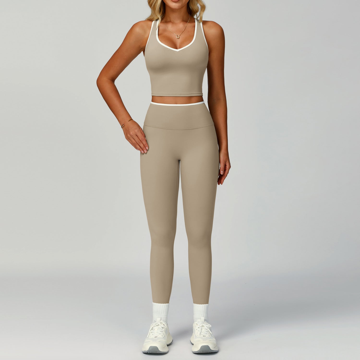 Set for Women - Tight-Fitting Backless Yoga Suit for Outdoor Fitness eprolo