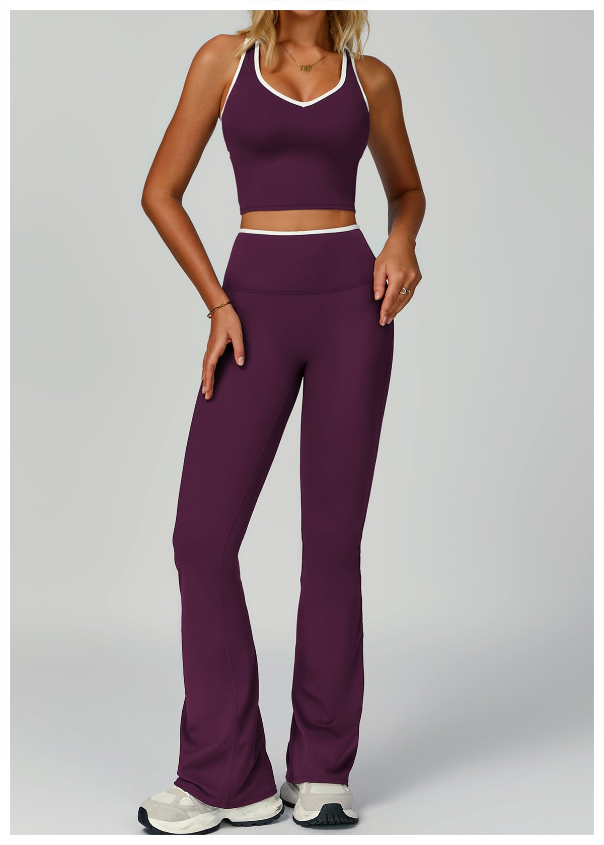 Strappy Backless Bra & Bike Short Set