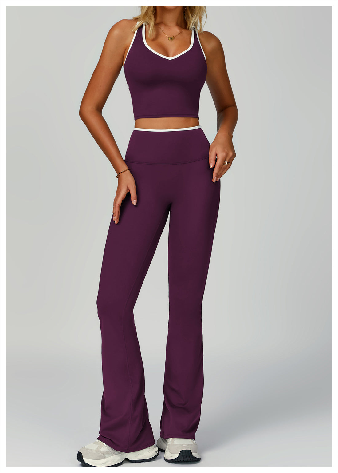 Strappy Backless Bra & Bike Short Set