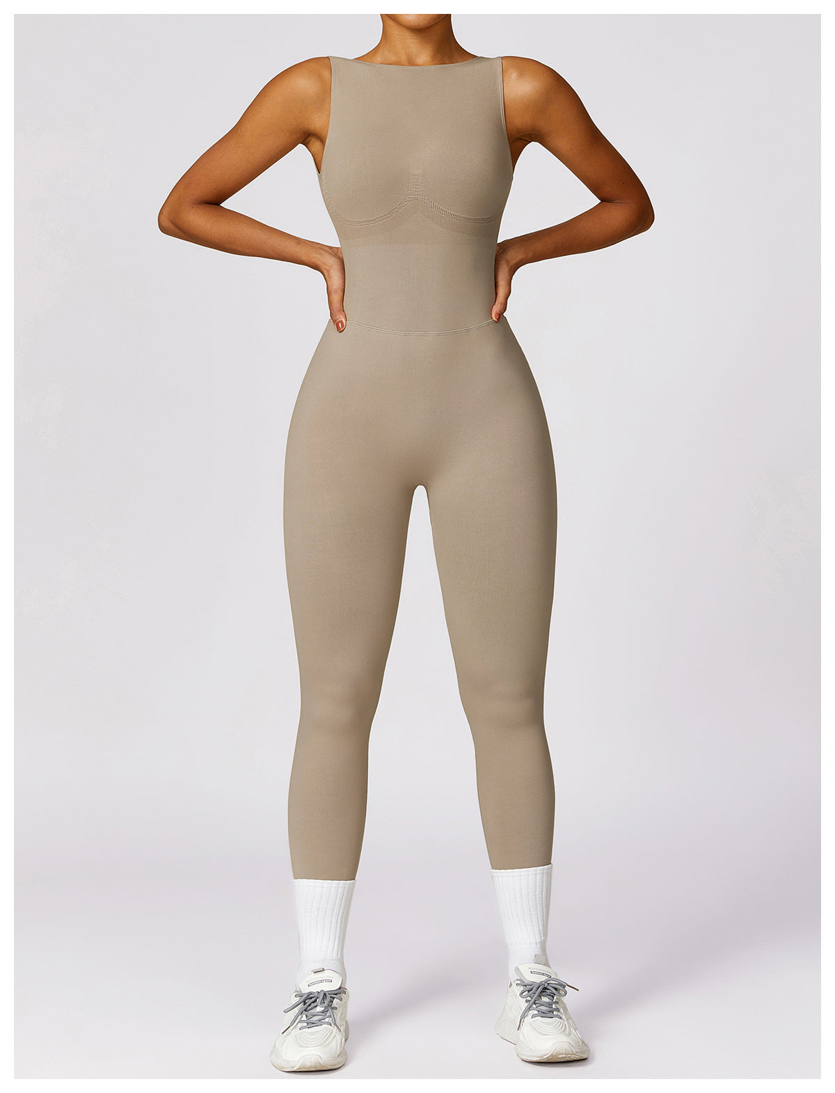 Sleeveless Fitted Yoga Unitard