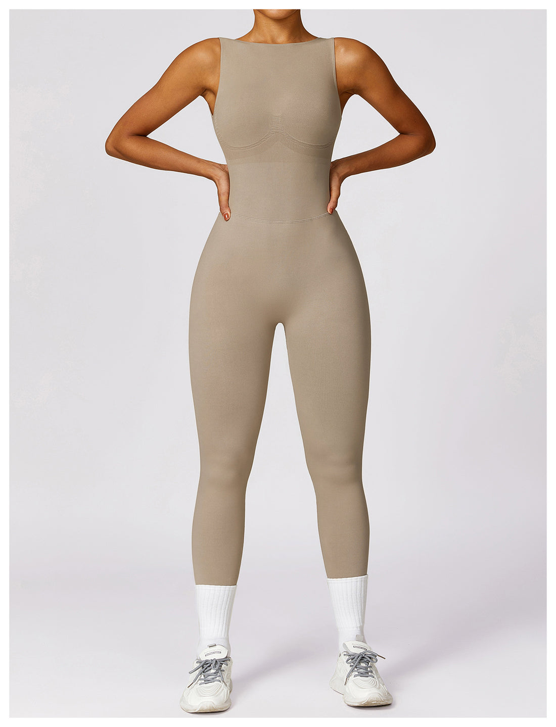 Sleeveless Fitted Yoga Unitard