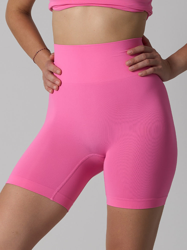 Seamless High-Waist Yoga Shorts