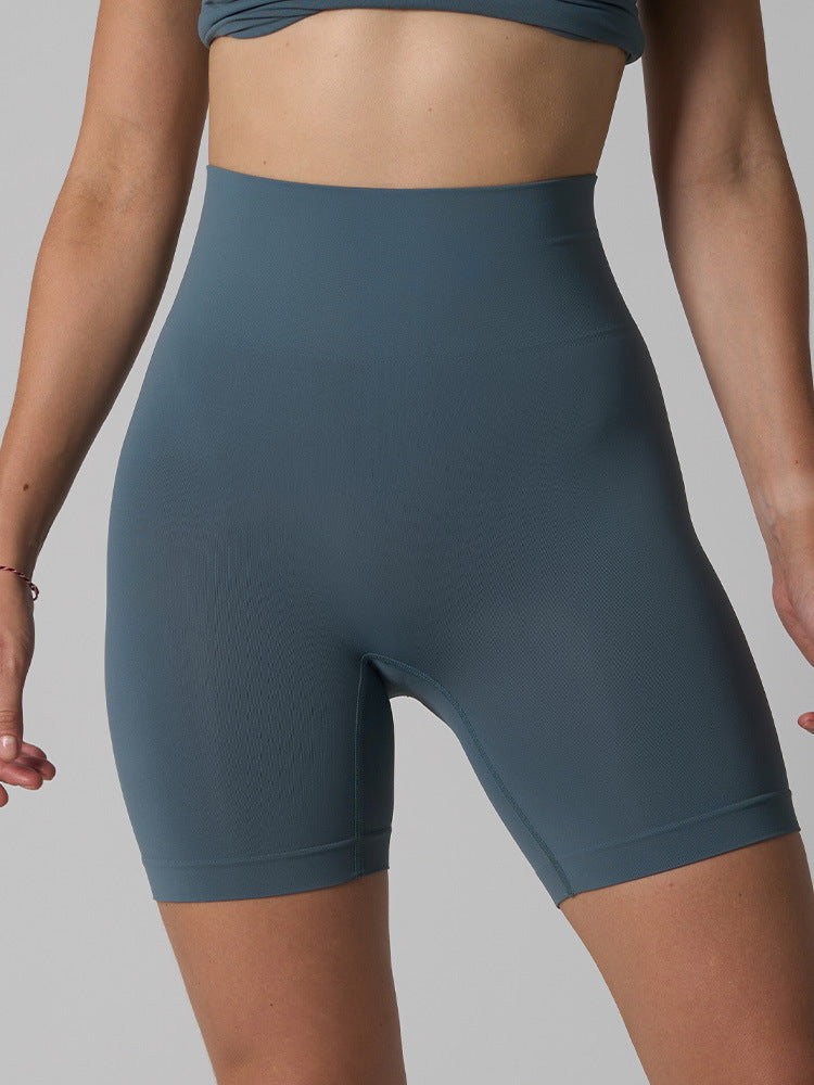 Seamless High-Waist Yoga Shorts