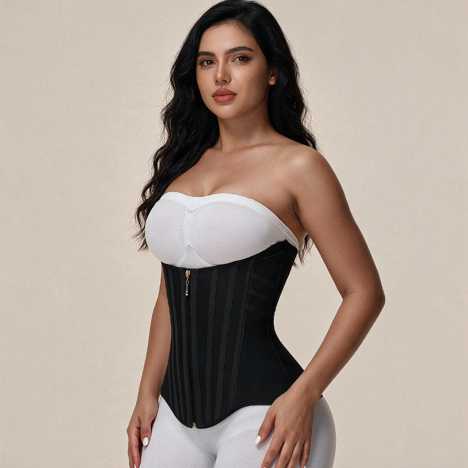 High Compression Curved Boned Waist Trainer TheJellyBra