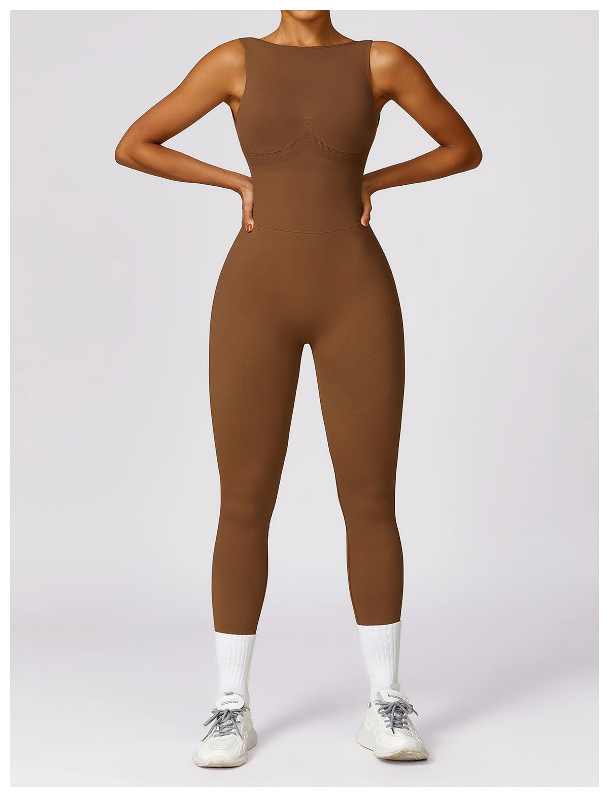 Sleeveless Fitted Yoga Unitard