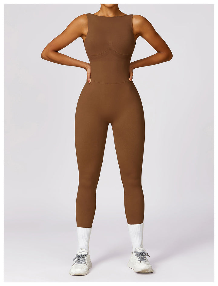 Sleeveless Fitted Yoga Unitard