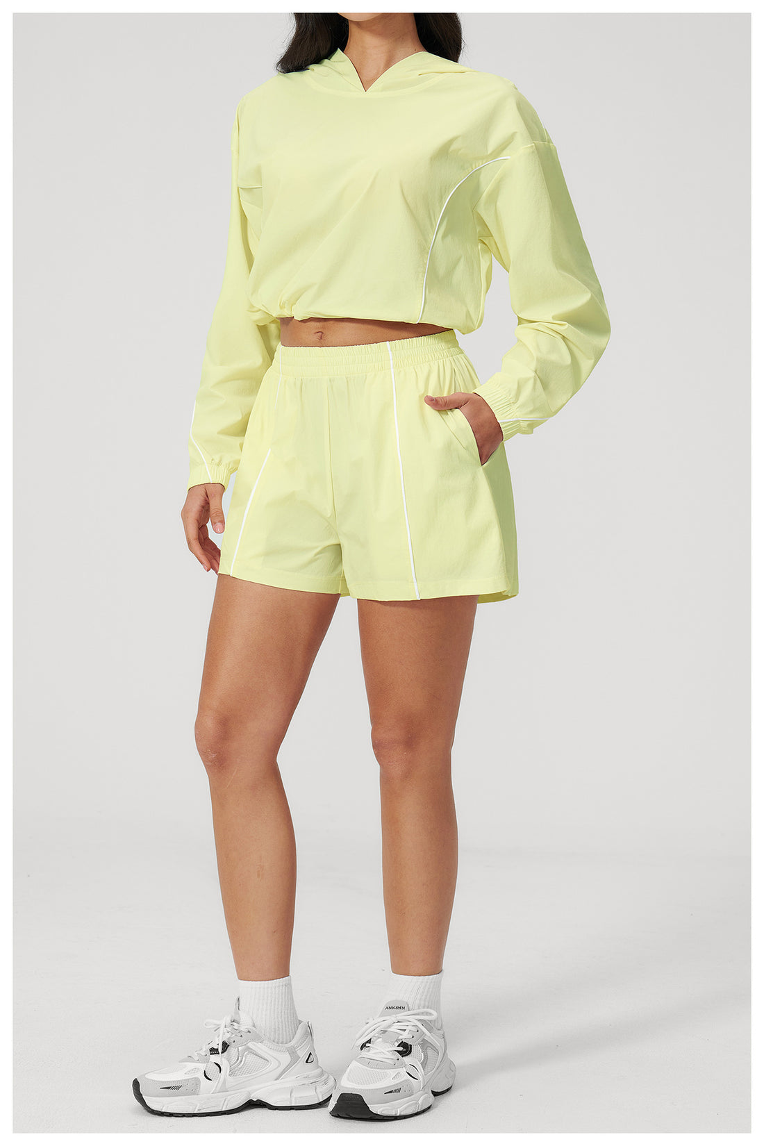 Cropped Hoodie & Shorts Sun Set