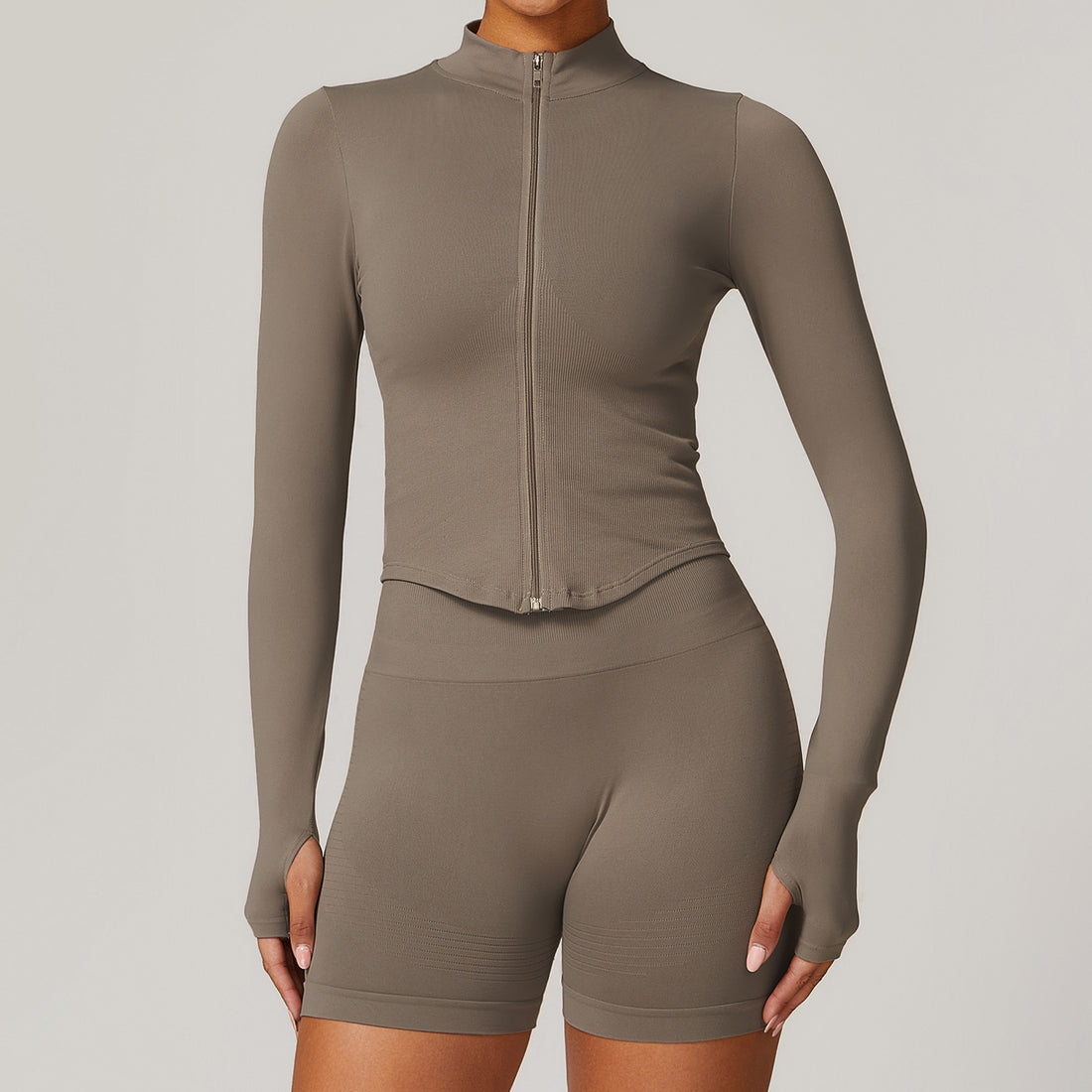 Yoga Jacket Women's Fitted Quick-Dry Yoga Top Outdoor Fitness Sports Top eprolo