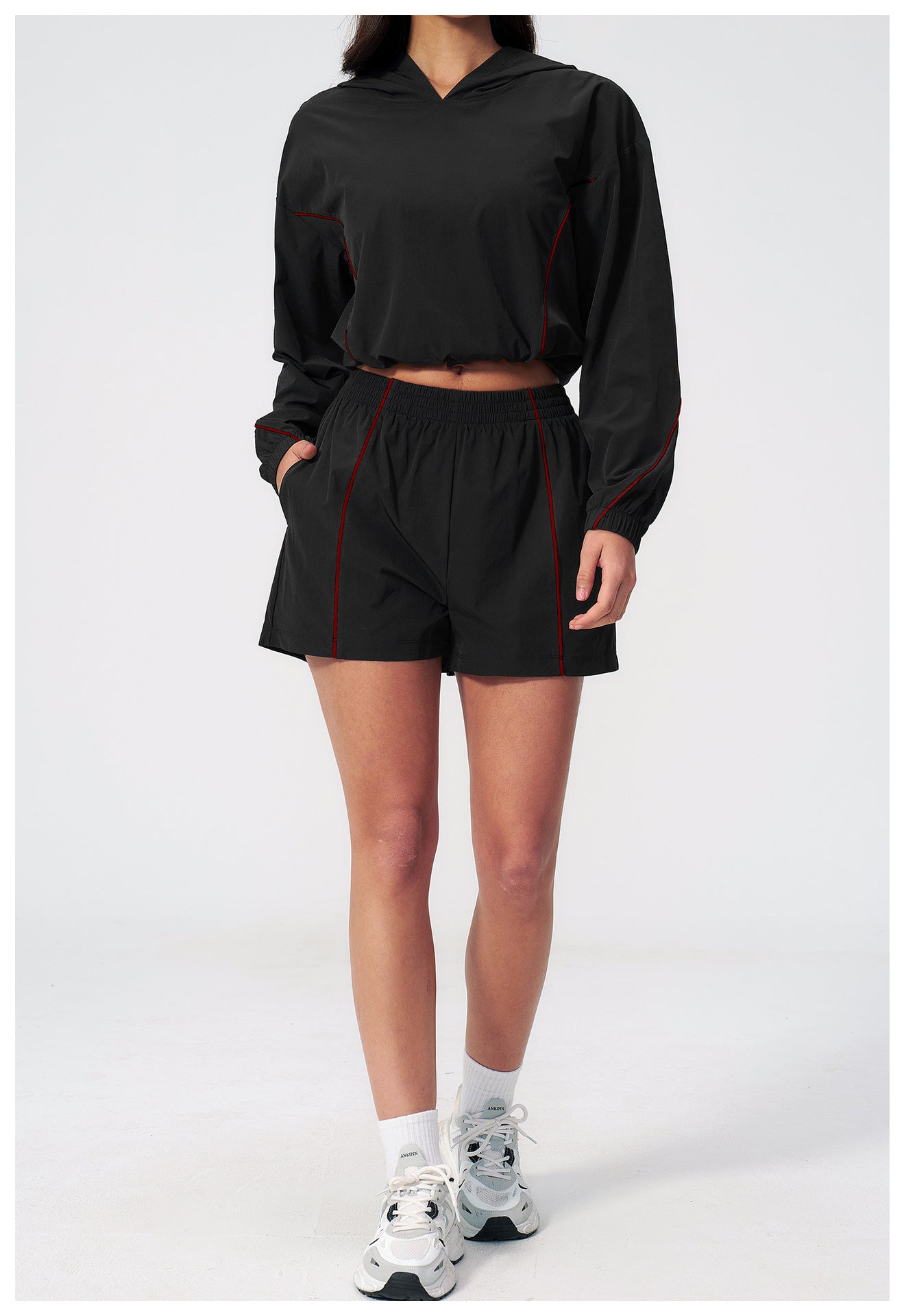 Cropped Hoodie & Shorts Sun Set