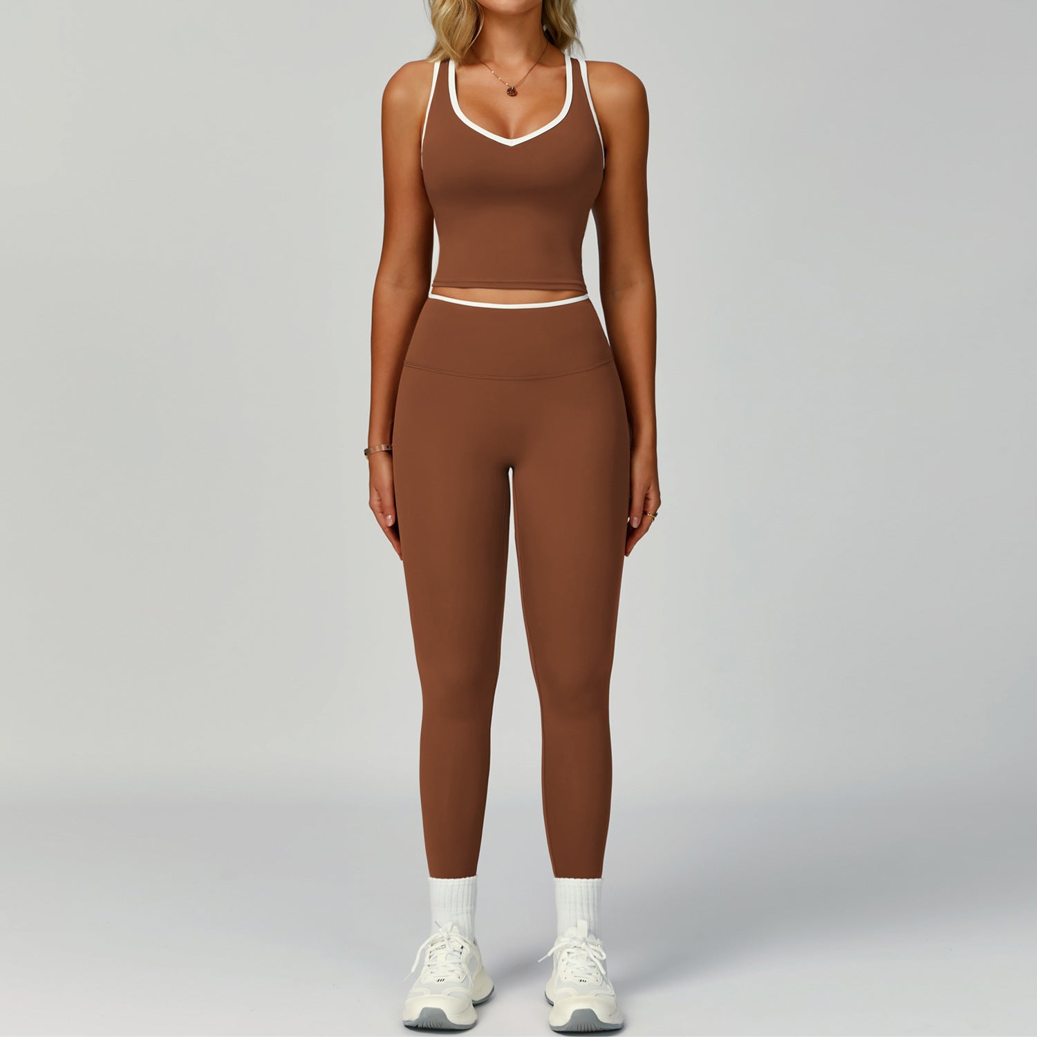 Set for Women - Tight-Fitting Backless Yoga Suit for Outdoor Fitness eprolo
