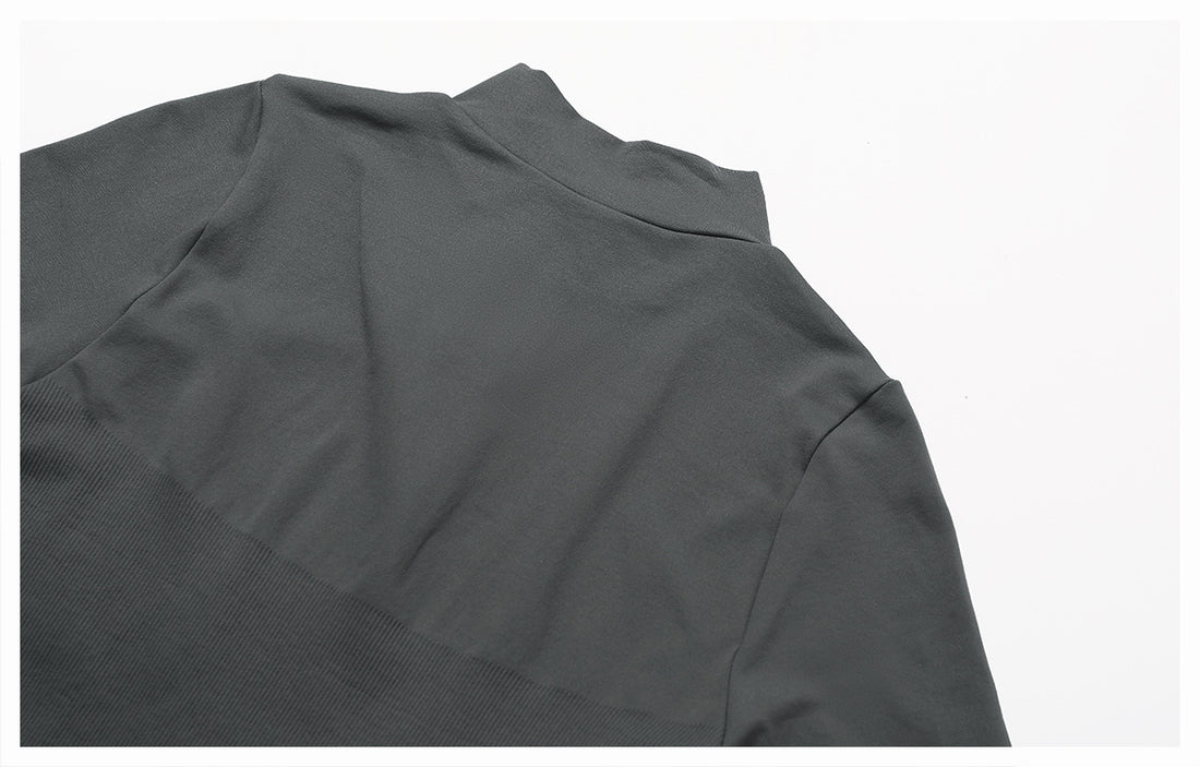 Zip-Up Long Sleeve Crop Yoga Jacket