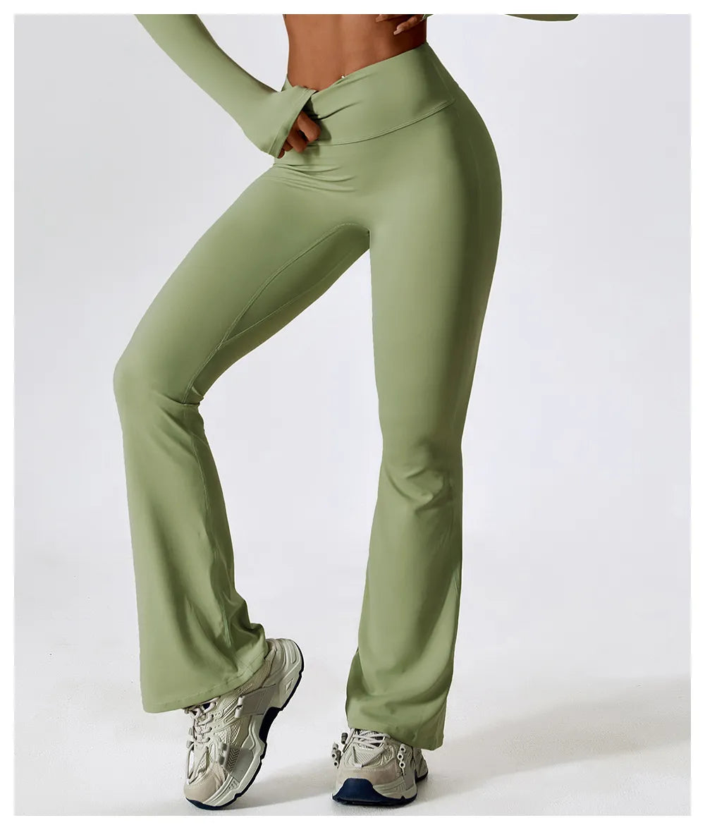 High-Waist Flare Yoga Leggings