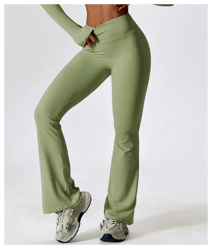 High-Waist Flare Yoga Leggings