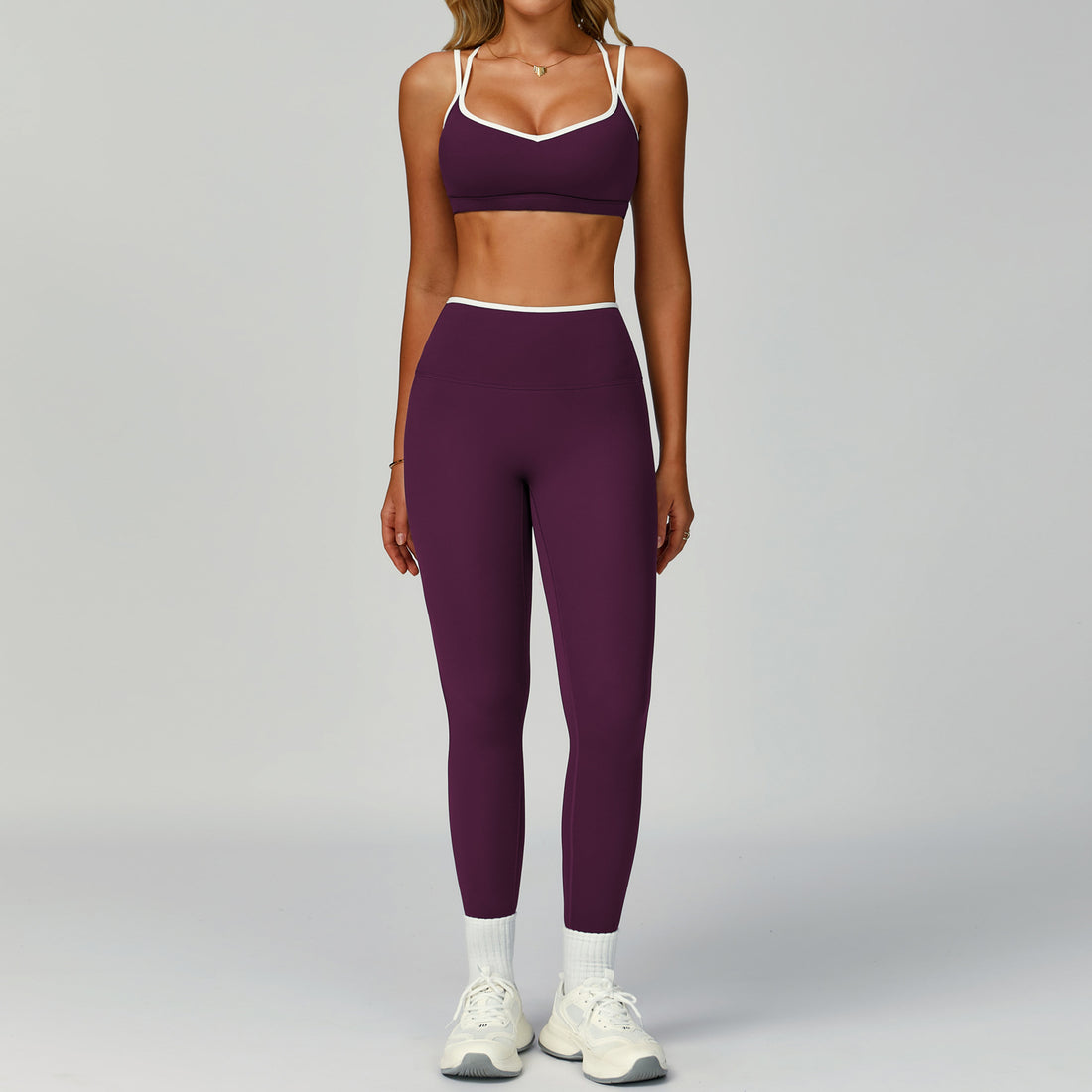 Set for Women - Tight-Fitting Backless Yoga Suit for Outdoor Fitness eprolo