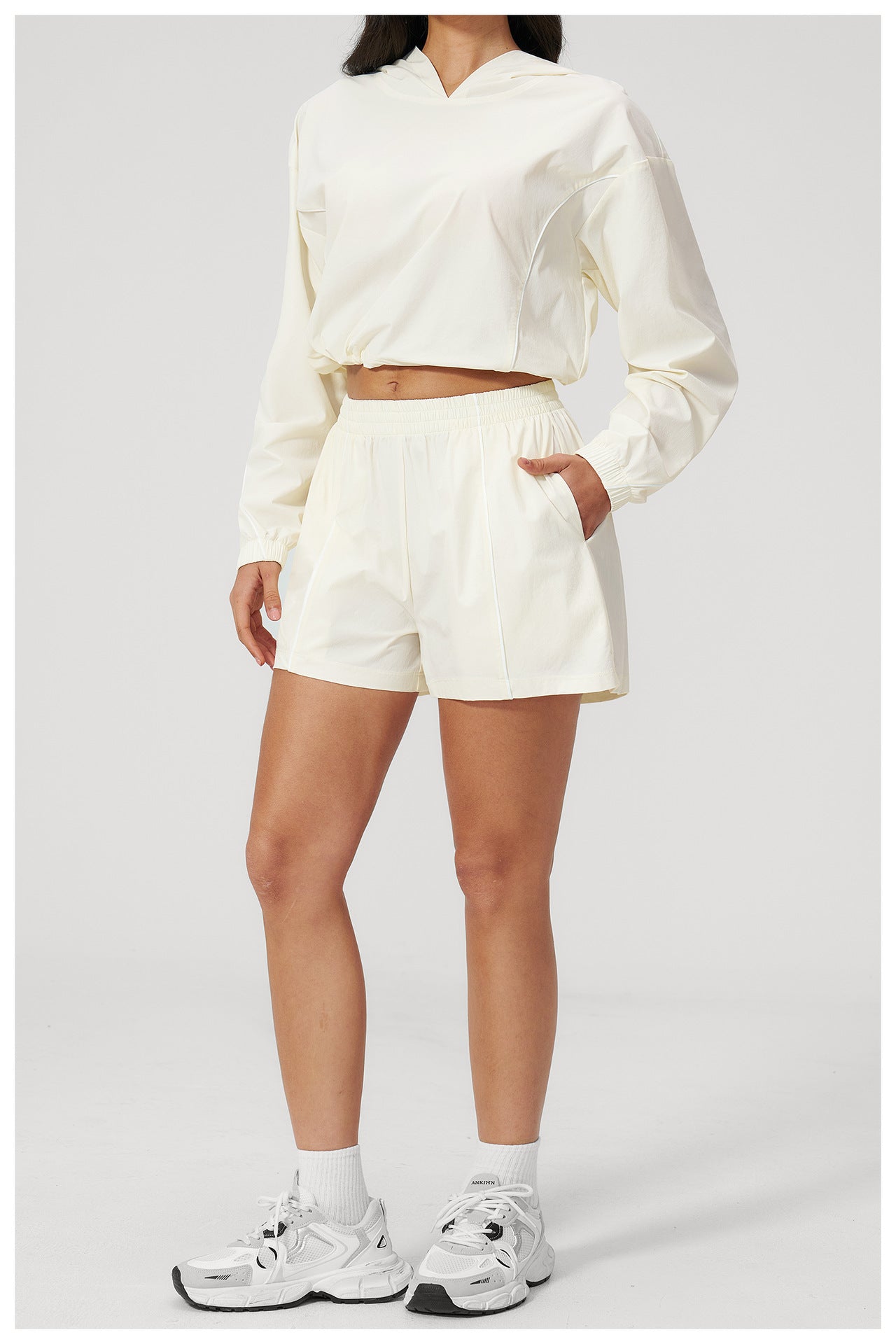 Cropped Hoodie & Shorts Sun Set