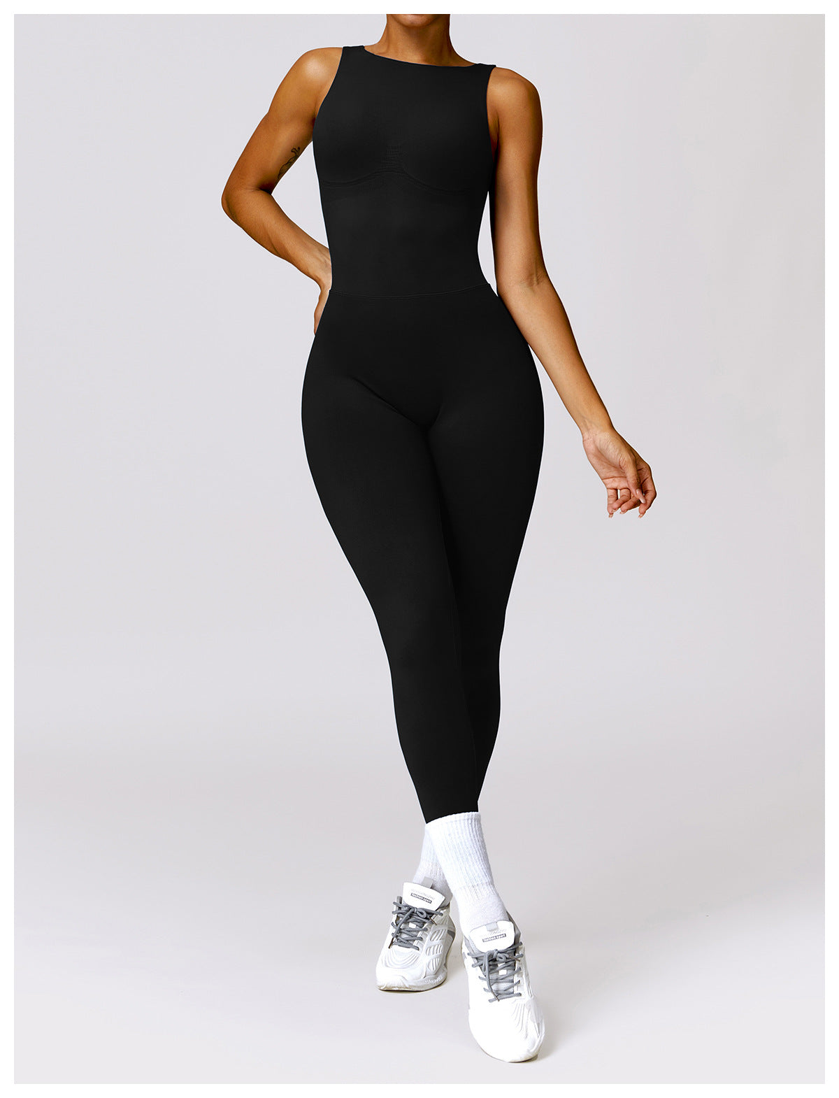 Sleeveless Fitted Yoga Unitard