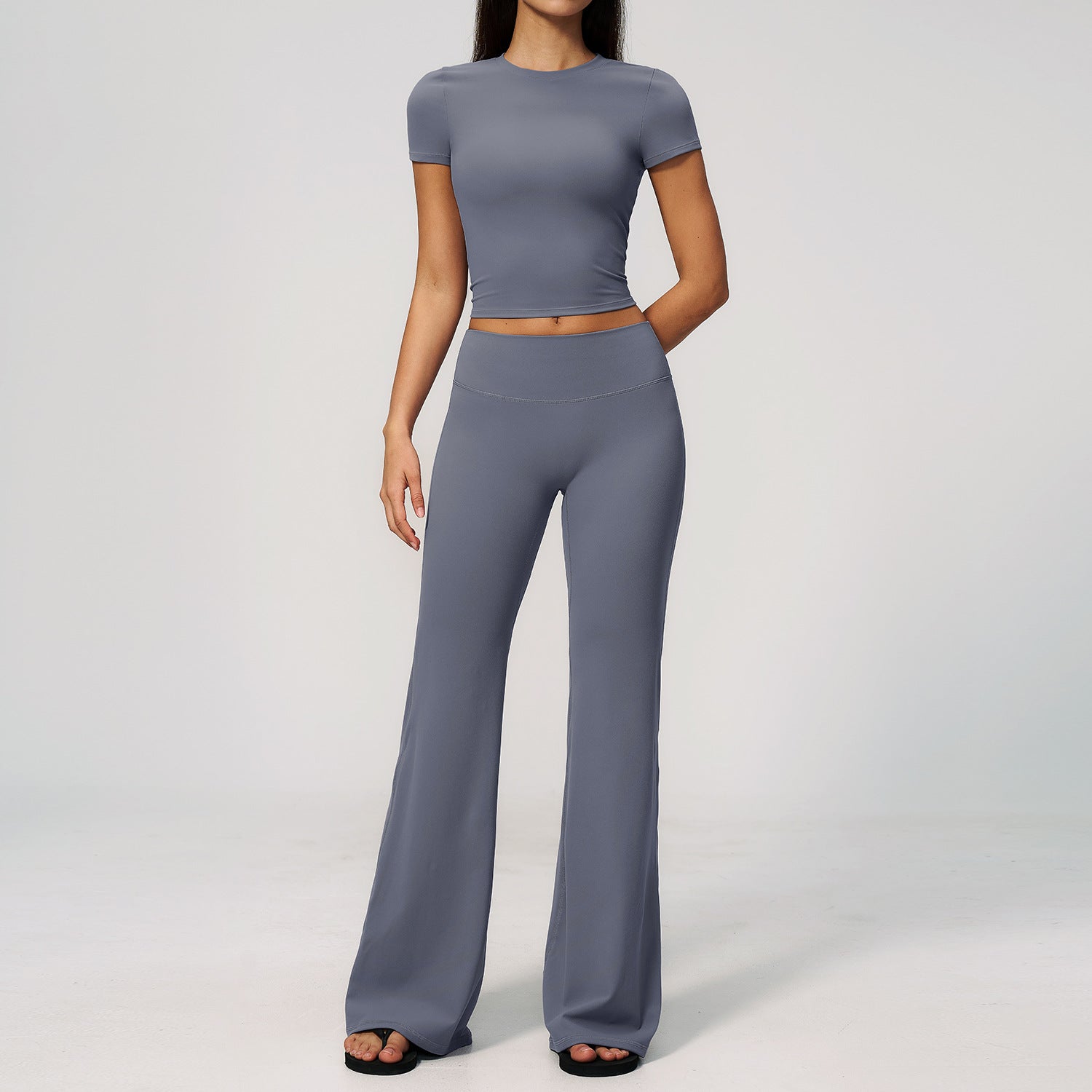 Creamy Feel Sportswear Set, Casual Slimming High-Waisted Butt-Lifting Outdoor Fitness Running Quick-Dry Athletic Wear eprolo