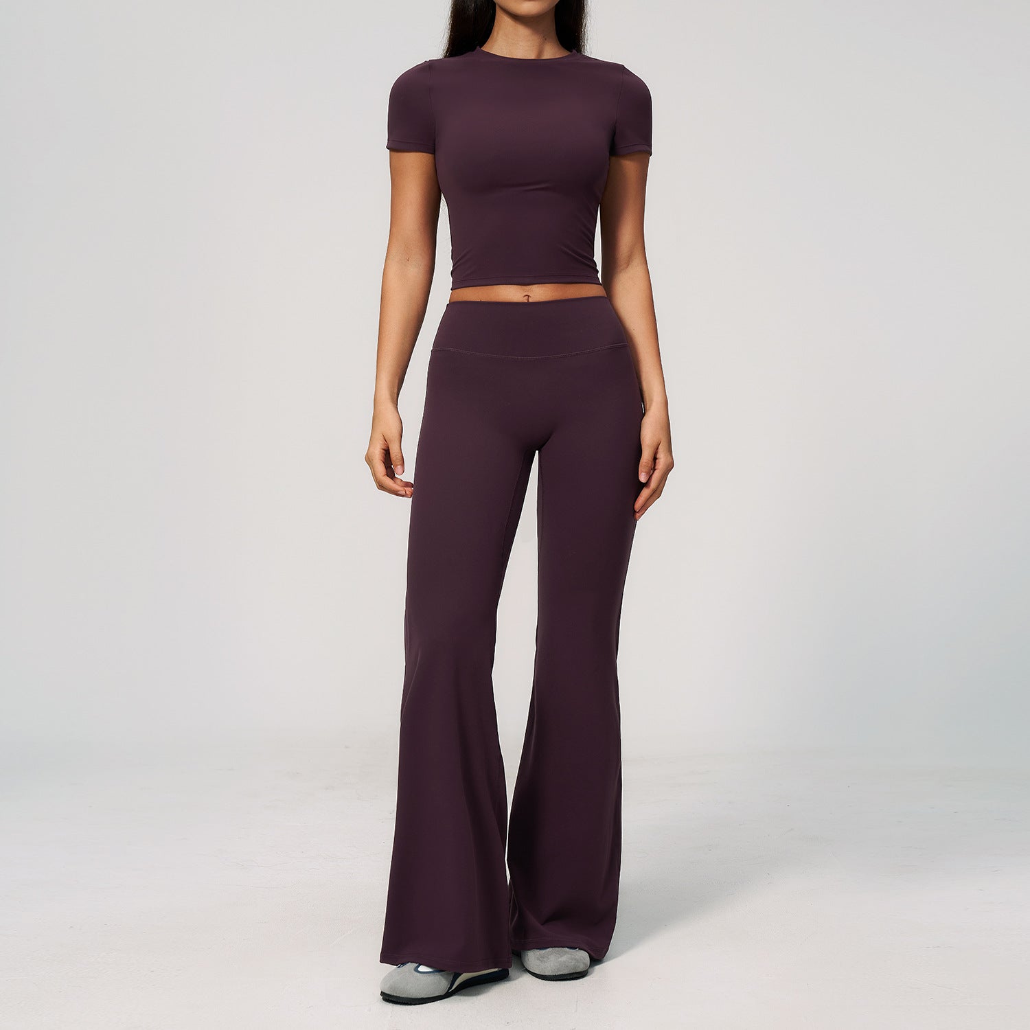 Creamy Feel Sportswear Set, Casual Slimming High-Waisted Butt-Lifting Outdoor Fitness Running Quick-Dry Athletic Wear eprolo