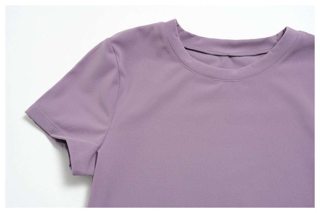 Crew Neck Crop Top & Flare Pants Set