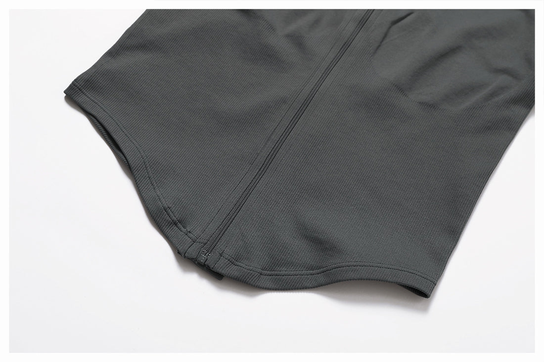 Zip-Up Long Sleeve Crop Yoga Jacket