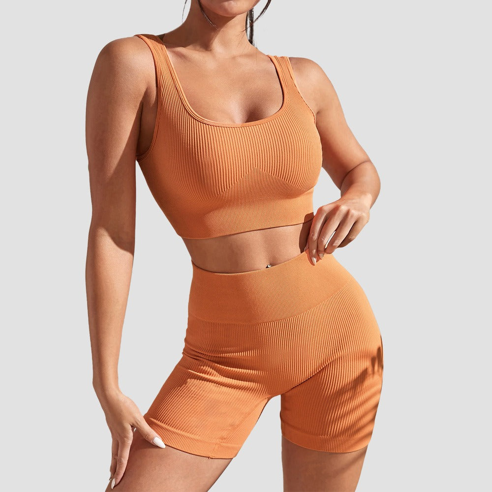New Seamless Yoga Sports Top, Tight, Quick Drying, Moisture Absorbing, High Waist, Hip Lifting Yoga Pants, Fitness Set for Women eprolo