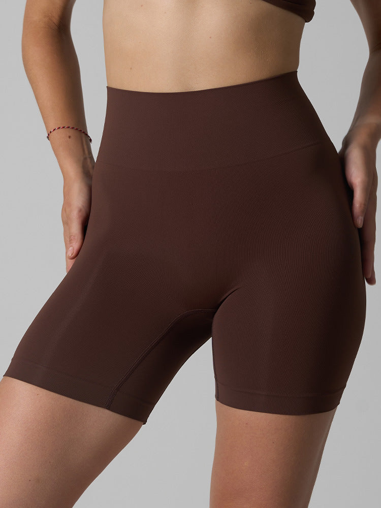 Seamless High-Waist Yoga Shorts