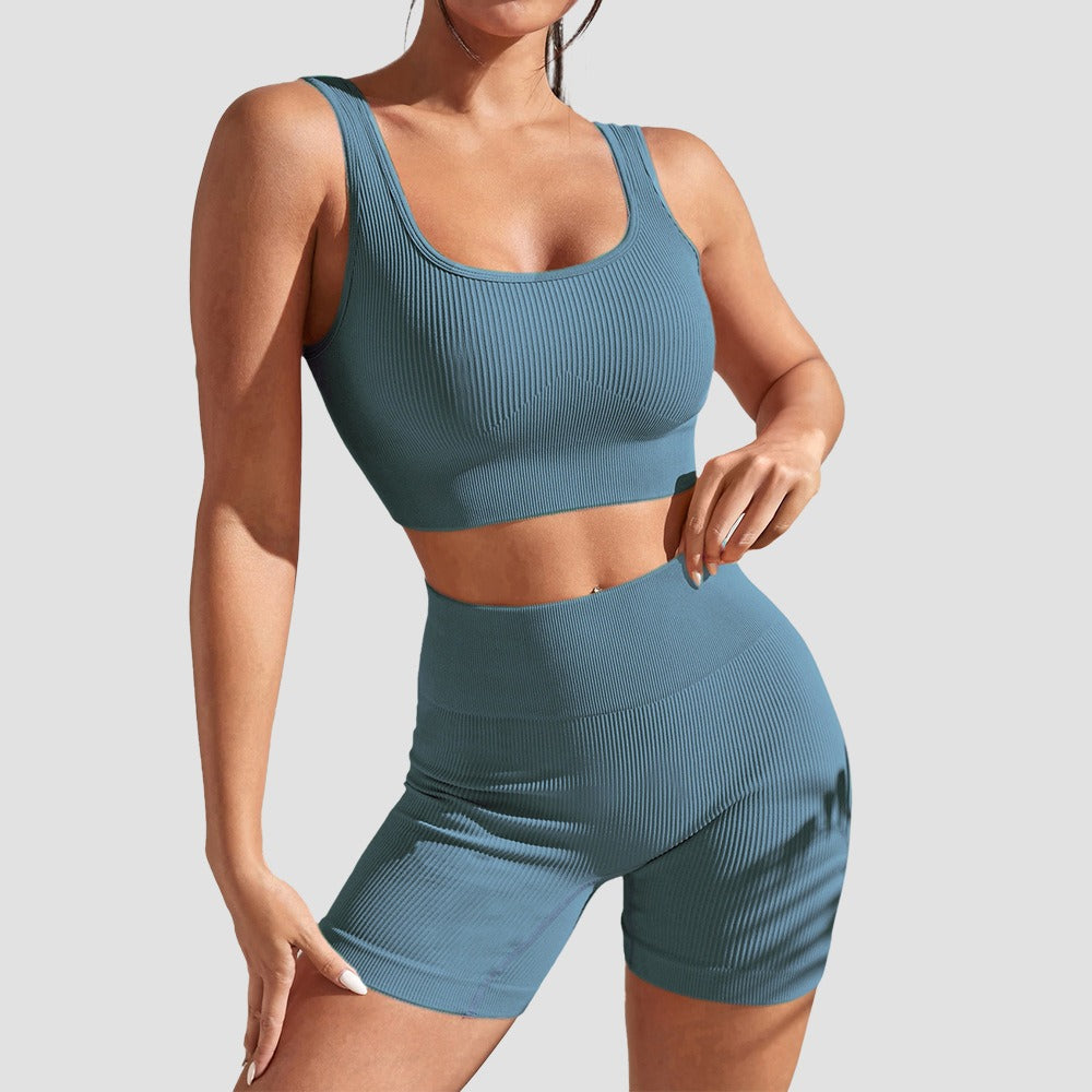 New Seamless Yoga Sports Top, Tight, Quick Drying, Moisture Absorbing, High Waist, Hip Lifting Yoga Pants, Fitness Set for Women eprolo