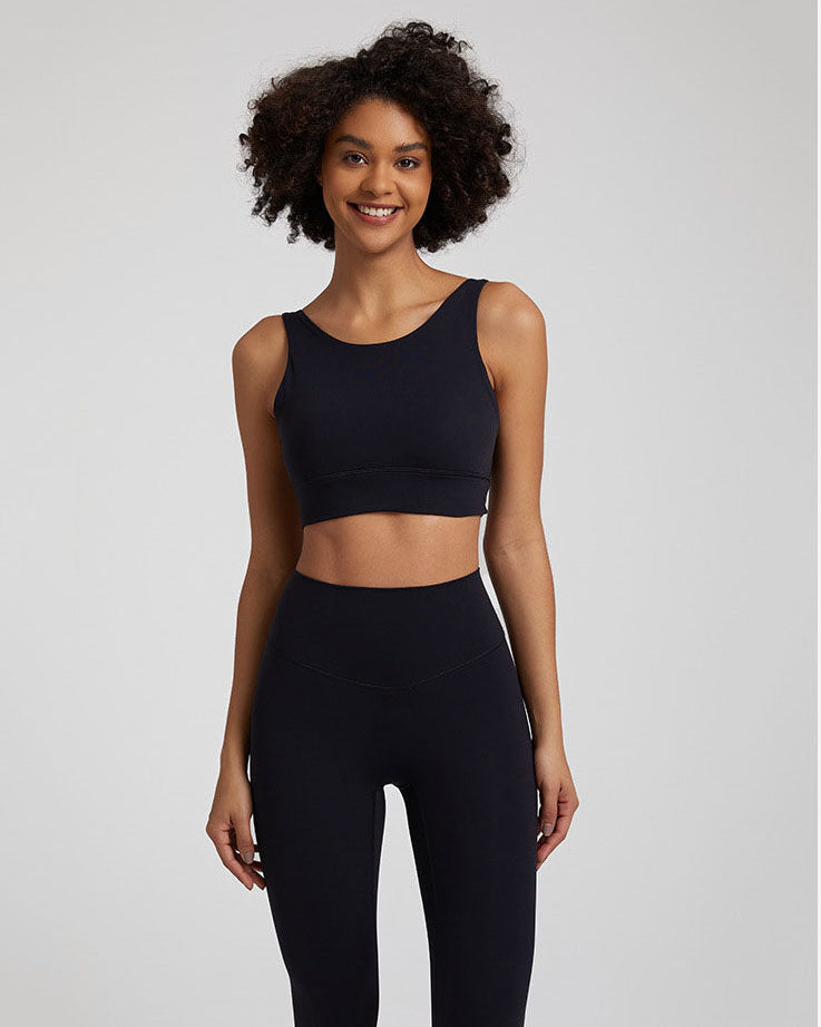Cross-Back Longline Sports Bra