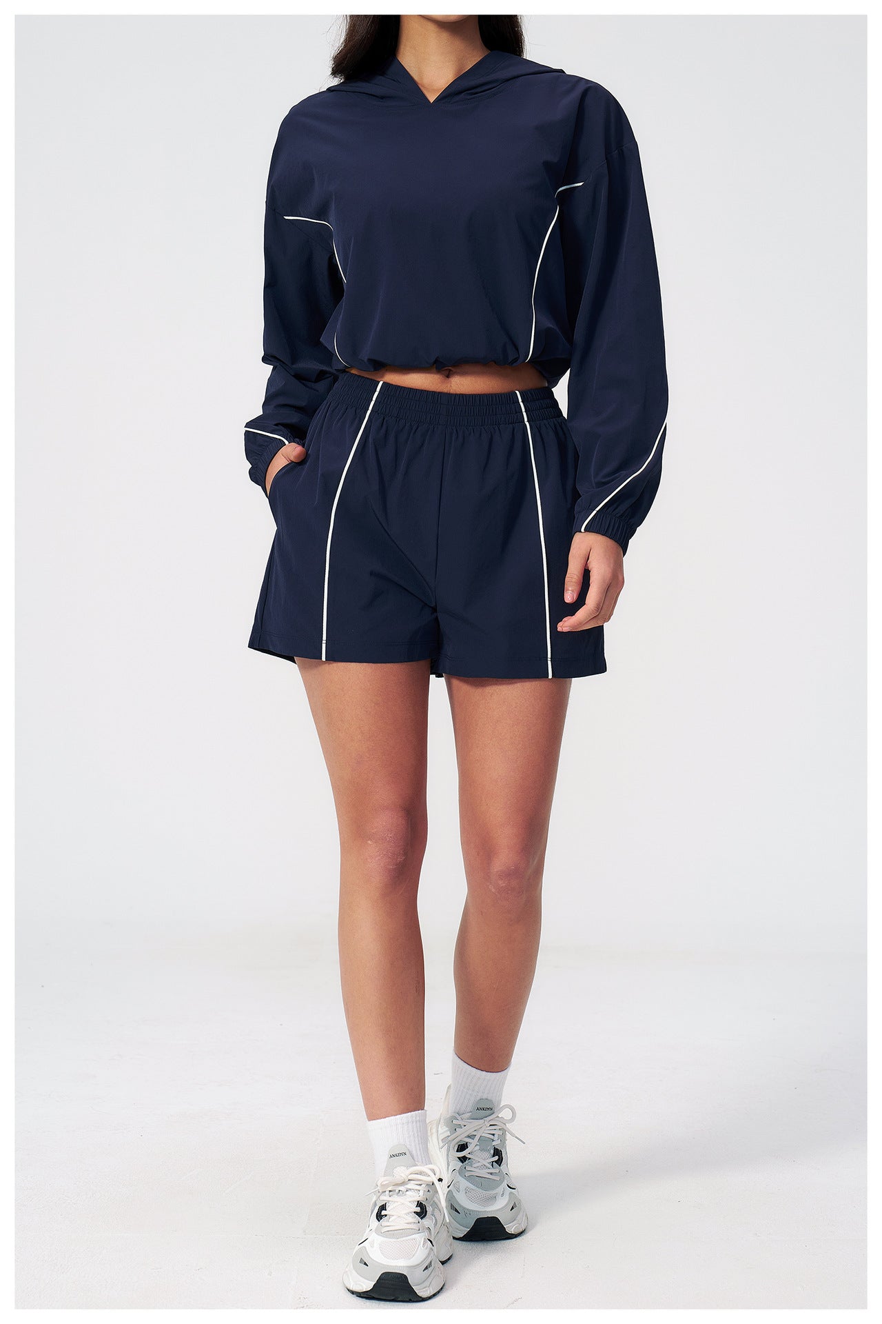 Cropped Hoodie & Shorts Sun Set