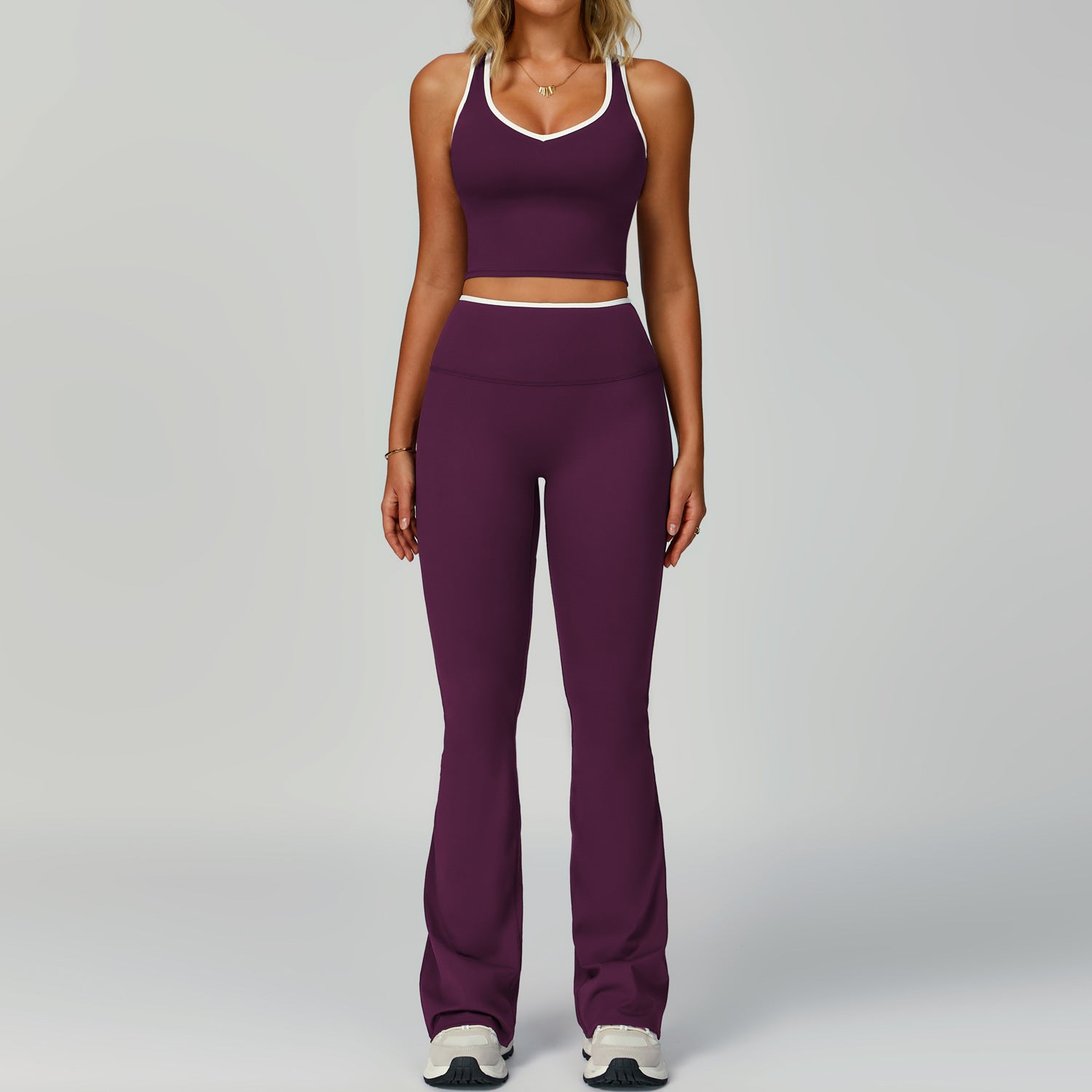 Set for Women - Tight-Fitting Backless Yoga Suit for Outdoor Fitness eprolo
