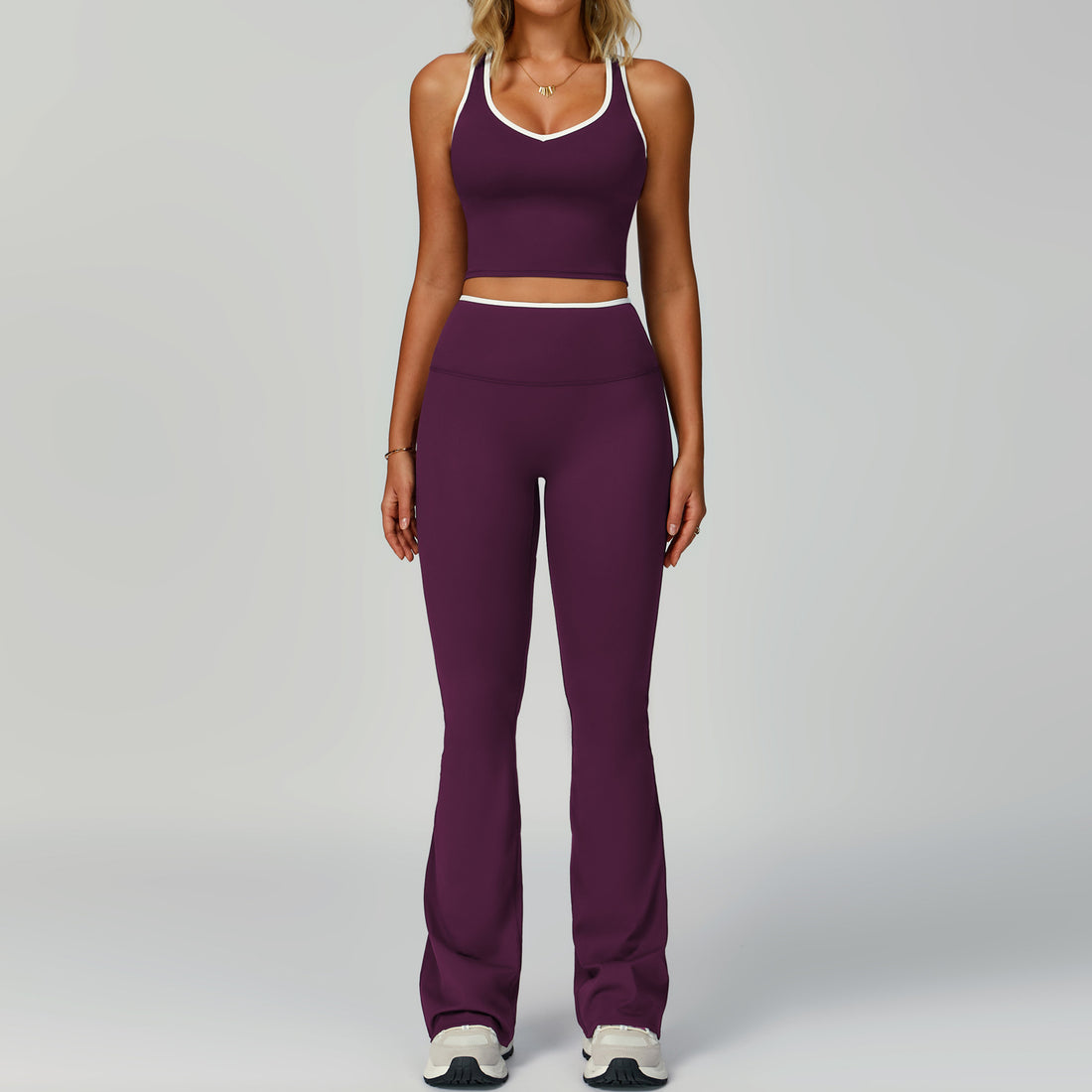 Set for Women - Tight-Fitting Backless Yoga Suit for Outdoor Fitness eprolo