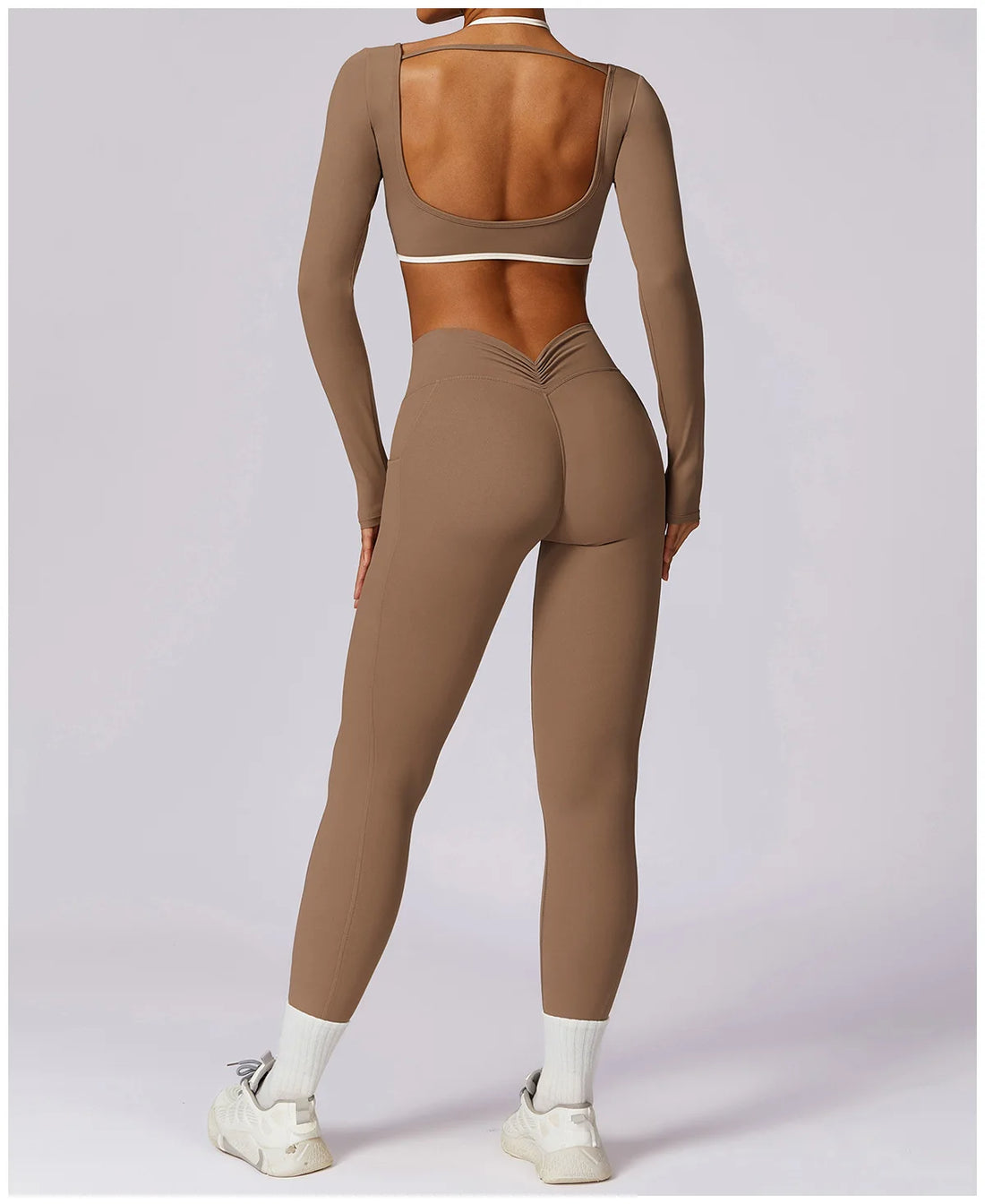 Halter Bra & Leggings Color-Block Set