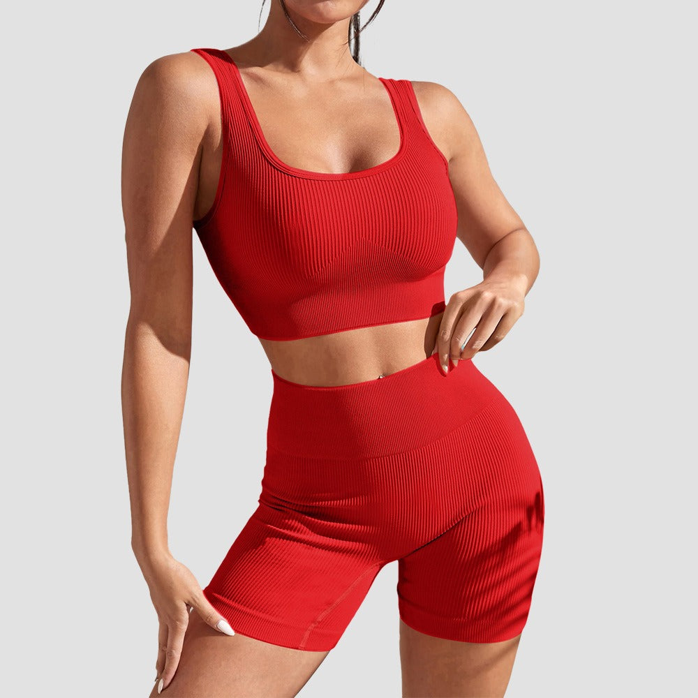 New Seamless Yoga Sports Top, Tight, Quick Drying, Moisture Absorbing, High Waist, Hip Lifting Yoga Pants, Fitness Set for Women eprolo