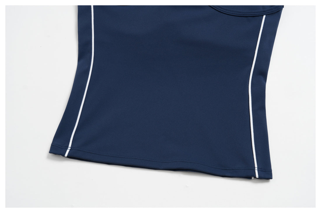 Color-Block Racerback Cami & Capri Legging Set