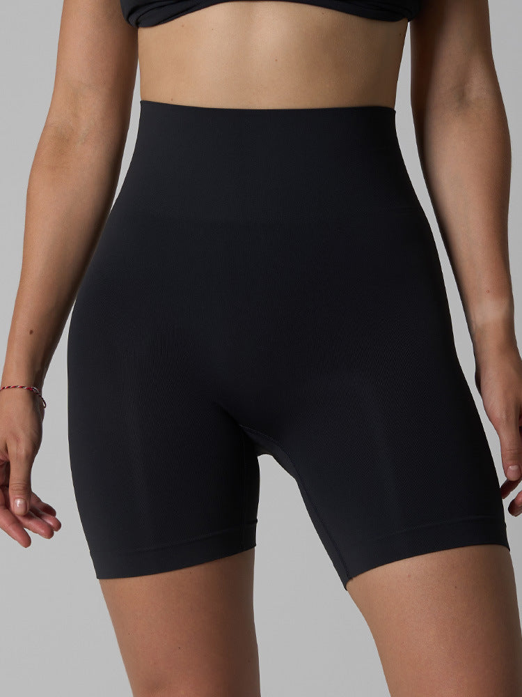 Seamless High-Waist Yoga Shorts