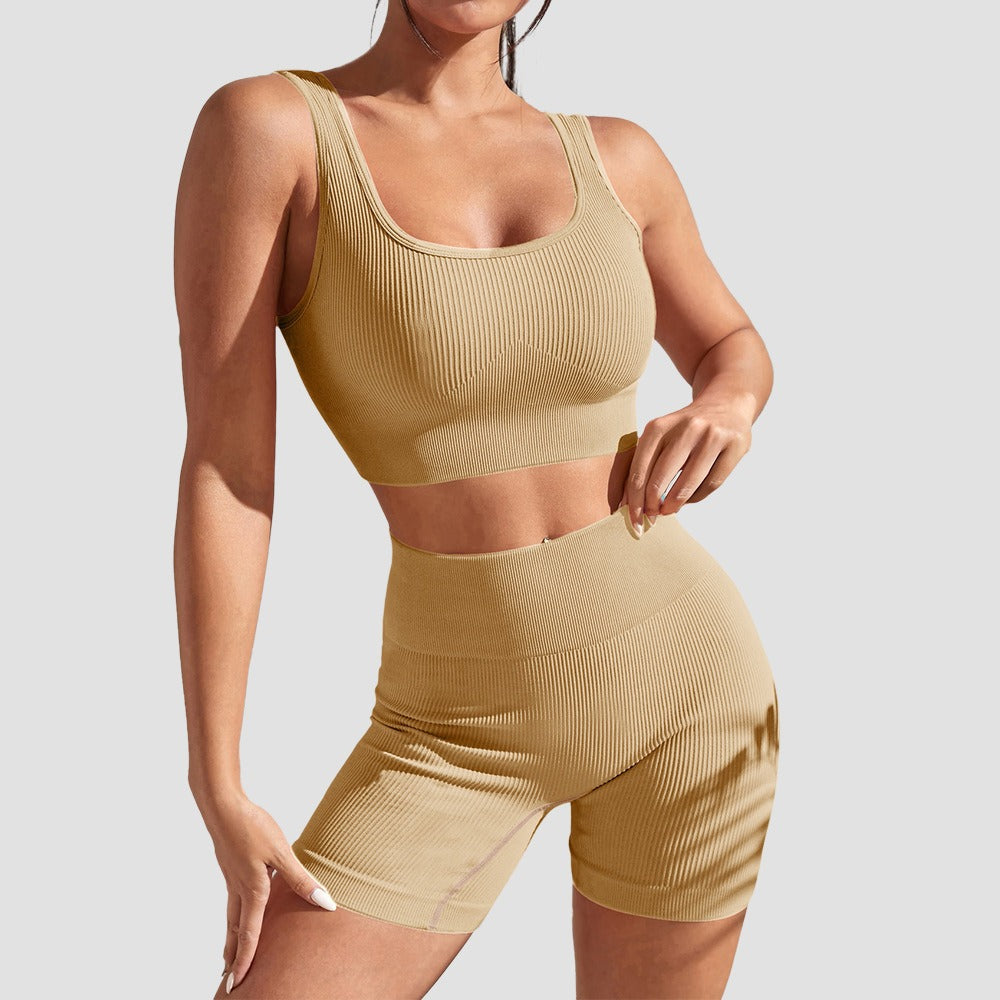 New Seamless Yoga Sports Top, Tight, Quick Drying, Moisture Absorbing, High Waist, Hip Lifting Yoga Pants, Fitness Set for Women eprolo