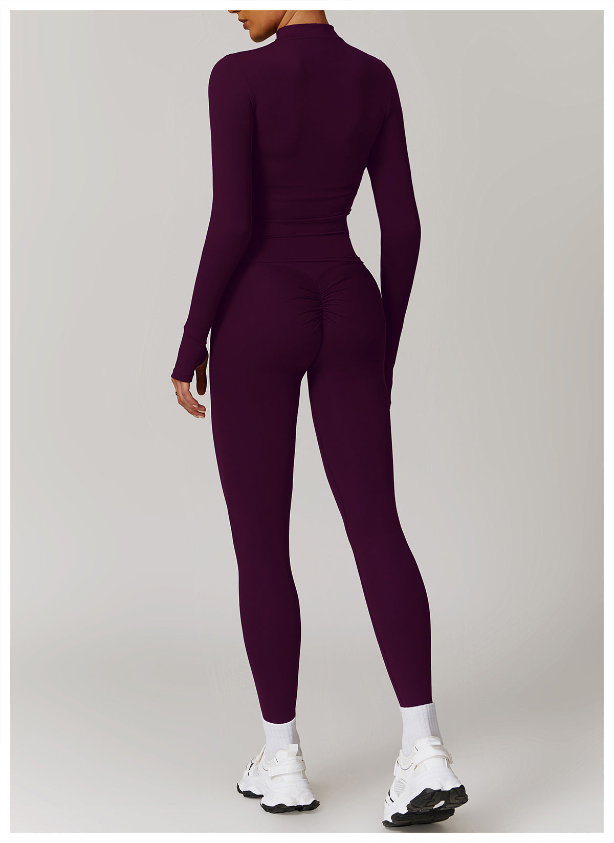 Zip-Up Long Sleeve & Legging Yoga Set
