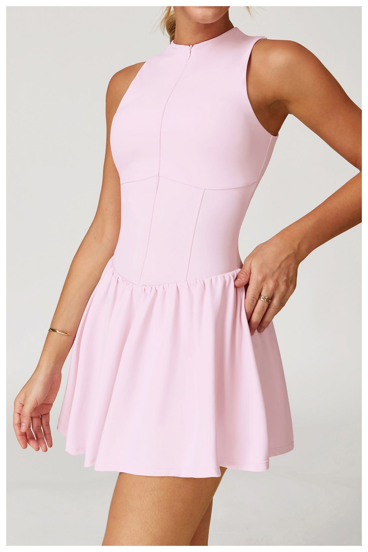 Cloud Sense Fit-and-Flare Tennis Dress
