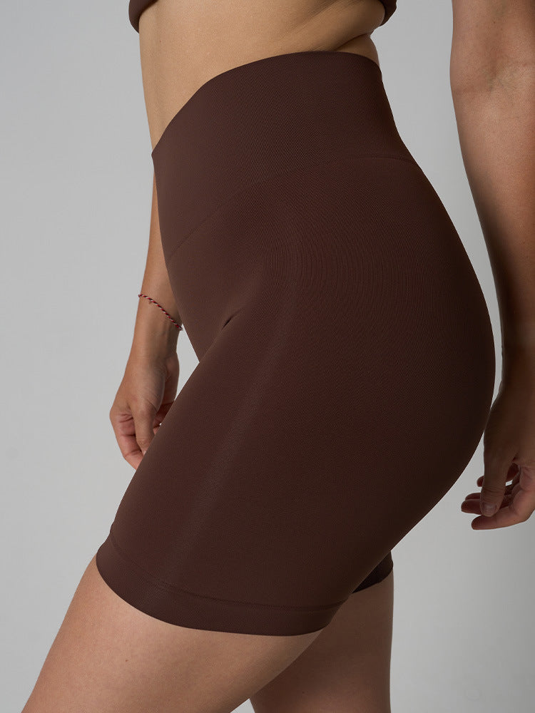 Seamless High-Waist Yoga Shorts