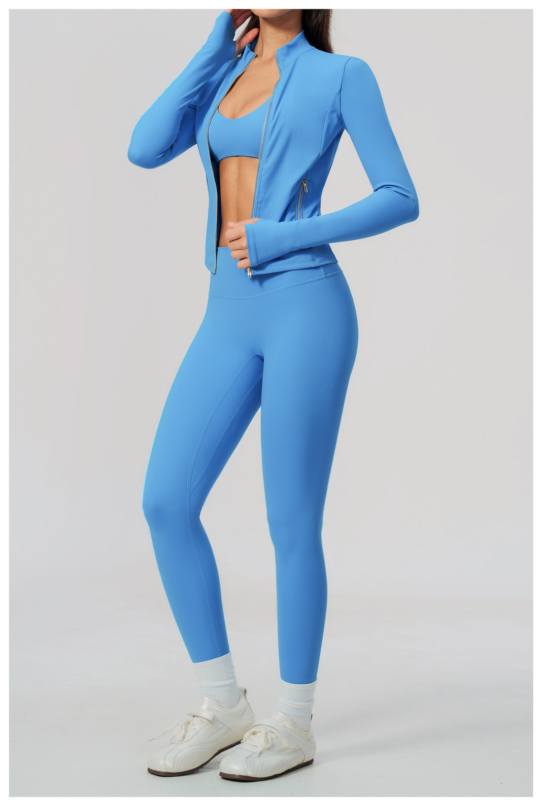 3-Piece Zip Jacket Activewear Set