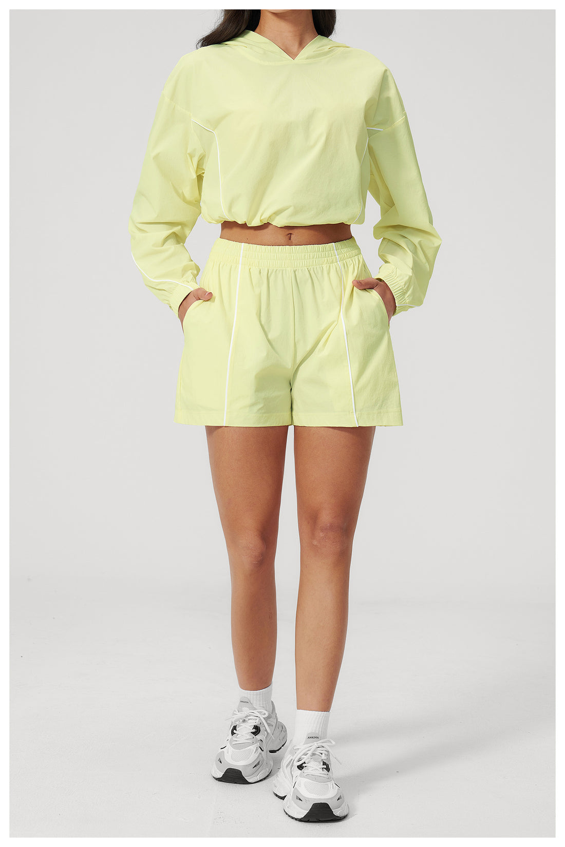 Cropped Hoodie & Shorts Sun Set