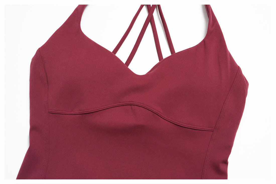 Cross-Back Bra & Flared Pant Yoga Set
