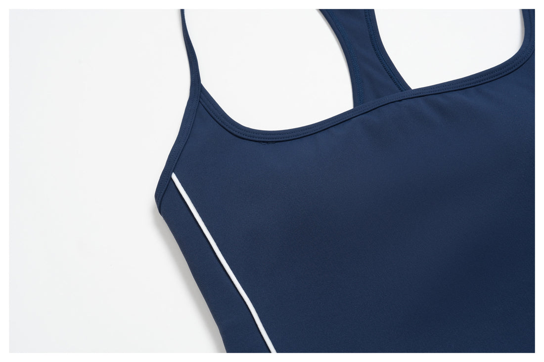 Color-Block Racerback Cami & Capri Legging Set
