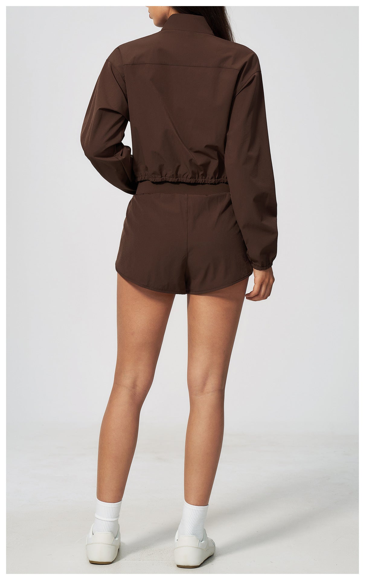 Cropped Windbreaker & Shorts Set
