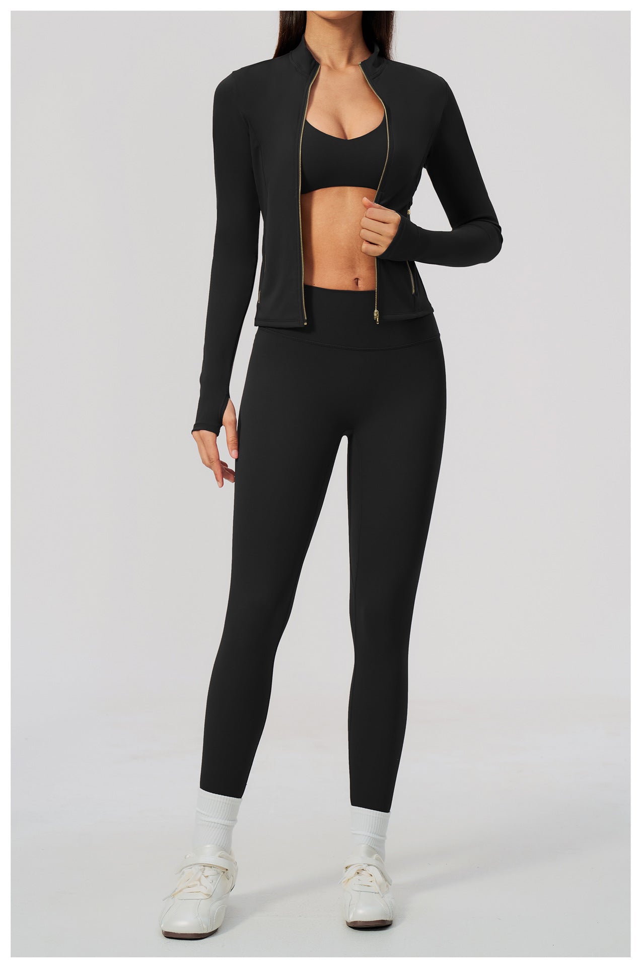 3-Piece Zip Jacket Activewear Set