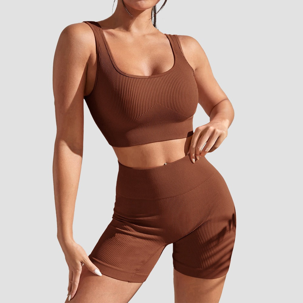 New Seamless Yoga Sports Top, Tight, Quick Drying, Moisture Absorbing, High Waist, Hip Lifting Yoga Pants, Fitness Set for Women eprolo